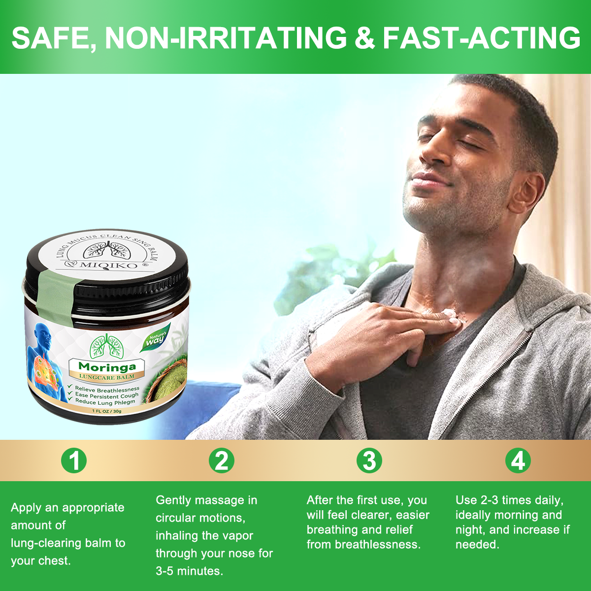 𝐌𝐈𝐐𝐈𝐊𝐎® 𝐌𝐨𝐫𝐢𝐧𝐠𝐚 𝐋𝐮𝐱𝐞 𝐋𝐮𝐧𝐠 𝐑𝐞𝐯𝐢𝐯𝐞 𝐁𝐚𝐥𝐦🌿🌿(👨‍⚕️𝐑𝐞𝐜𝐨𝐦𝐦𝐞𝐧𝐝𝐞𝐝 𝐛𝐲 𝐋𝐅𝐀 𝐟𝐨𝐫 𝐎𝐩𝐭𝐢𝐦𝐚𝐥 𝐑𝐞𝐬𝐩𝐢𝐫𝐚𝐭𝐨𝐫𝐲 𝐇𝐞𝐚𝐥𝐭𝐡👨‍⚕️)