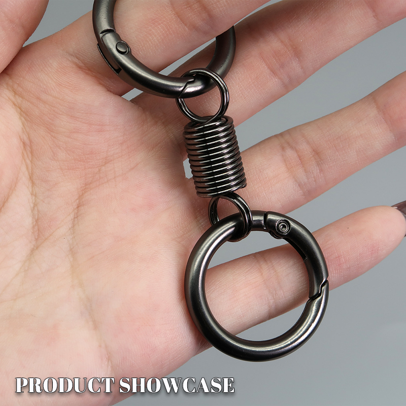 (2024Last Day Promotion  - 49% off)Nordic Retro Spring Double Ring Keychain